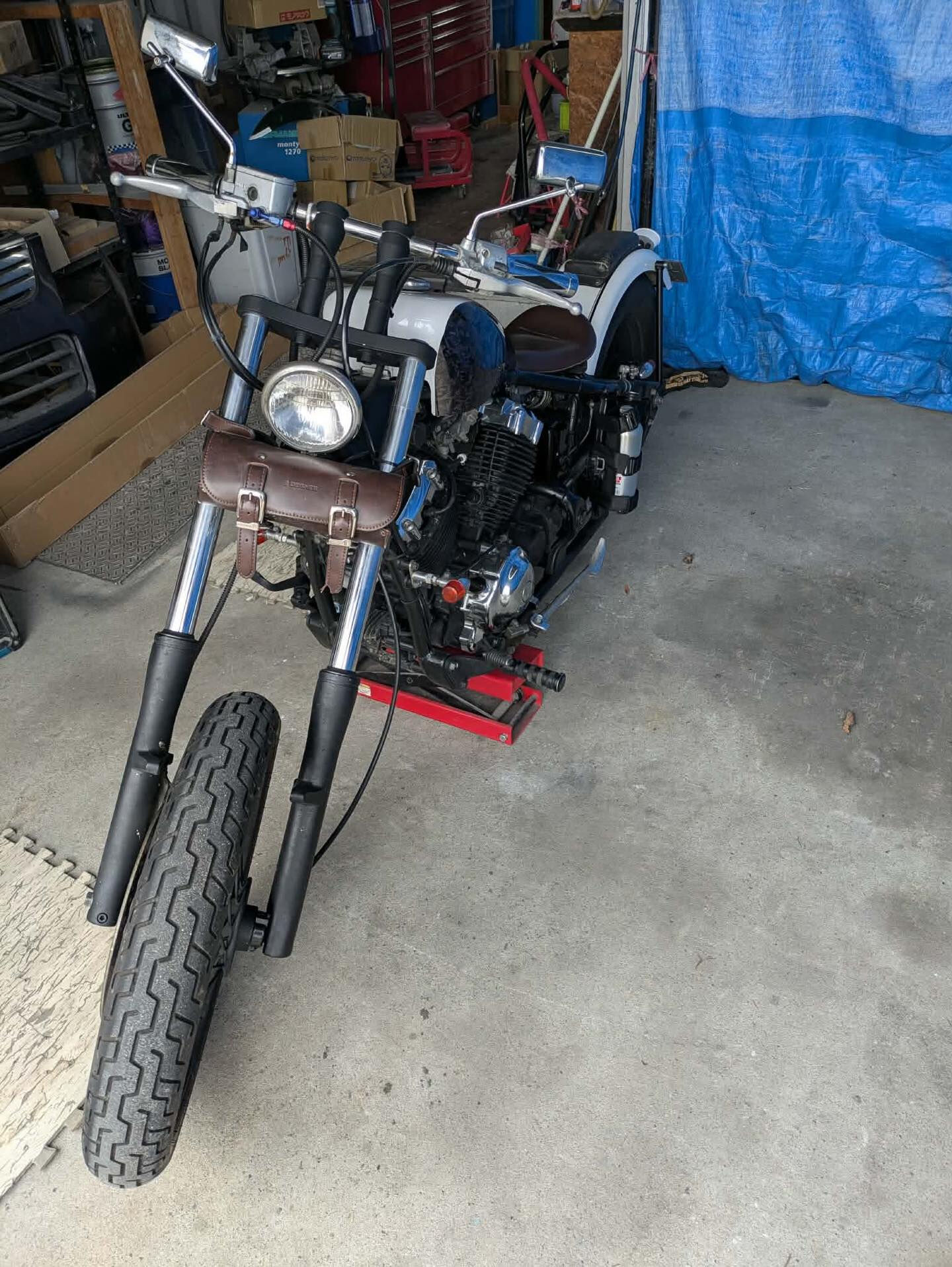 今日はドラッグスターの車検整備を行いました！