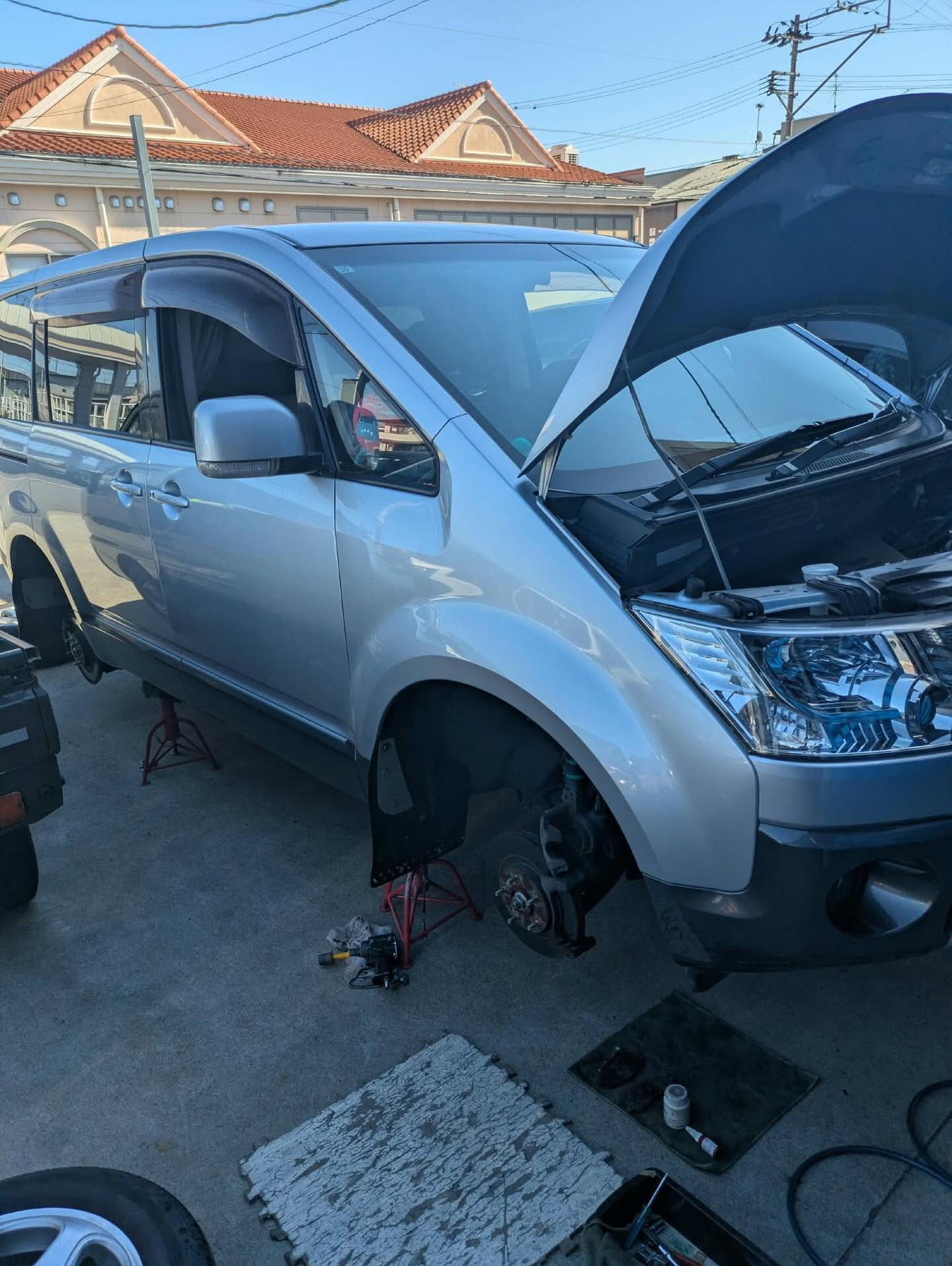 🚗🔧三菱デリカの車検依頼、ありがとうございます！🚙💨